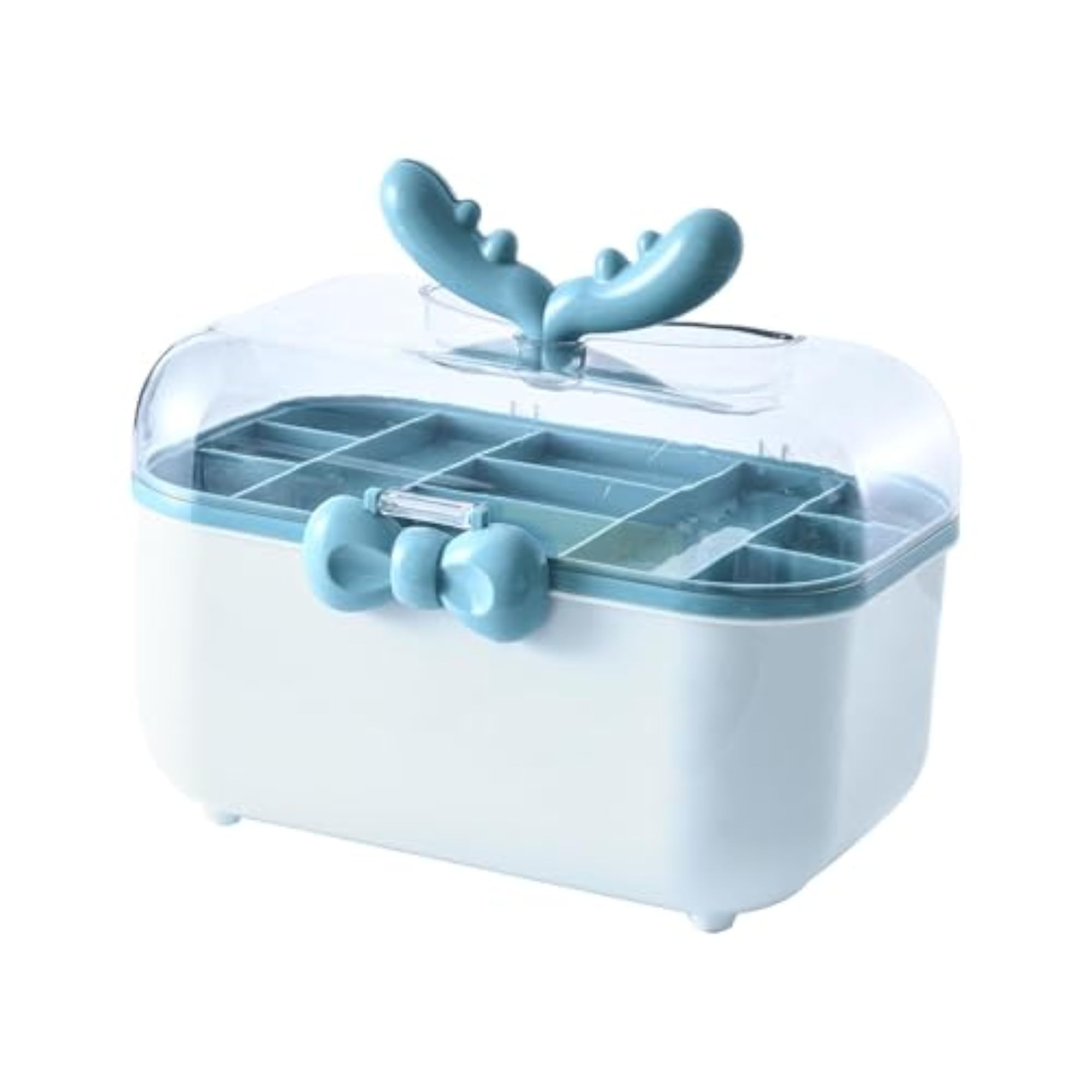 Hair Accessories Storage Box for Headbands & Clips, Blue