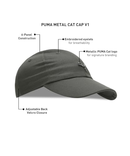 Image of Puma Unisex Metal Cat Logo Cotton Cap