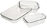Pyrex Bakeware 3-Piece Set, Clear