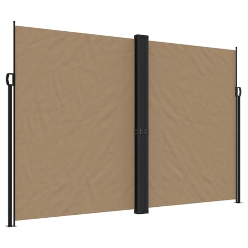 vidaXL Toldo Lateral retráctil Gris Taupe 220x1000 cm