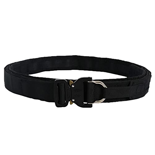 HCMA 125 cm Ceinture Tactique à dégagement Rapide Boucle en métal Laser Hommes Ceintures Camo Airsoft Tactique Bataille Ceinture Survie dans la Nature