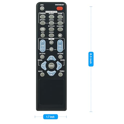 Télécommande de rechange GA297AWSA pour barre de son Sharp HT-SB60 - 4
