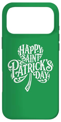 Happy Saint Patrick's Day. ���p�g���b�N�̓� T �O���[�� �X�}�z�P�[�X iPhone 17 Pro Max �p
