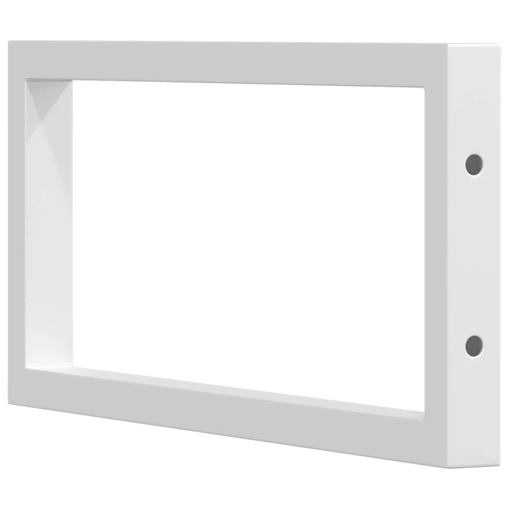Set di 2 supporti per lavabo, in acciaio, rettangolari, per lavello lavabo, robusto supporto da parete per bagno e cucina, 20 x 45 cm