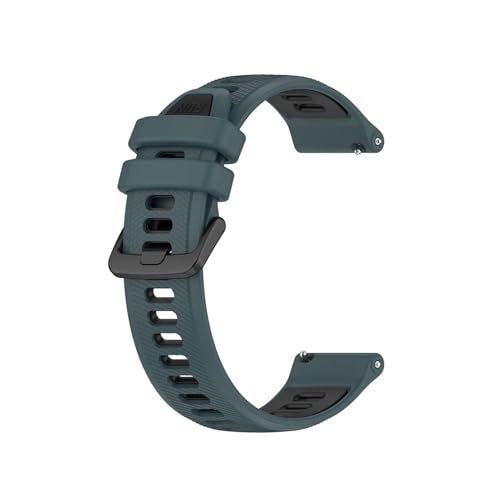 18mm 20mm 22mm�V���J�Q���^���x���g�ɓK������Garmin Venu/Vivoactive 3 Music/Vivoactive 4S 4/Forerunner 245(Olive black,22mm)