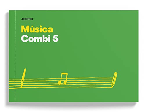 Additio - Cuaderno De Música Combi 5 24 X 168 Cm. Verde En Oferta Cuaderno De Música Combi 5 Pentagramas 16Mm + Anotaciones - Verde