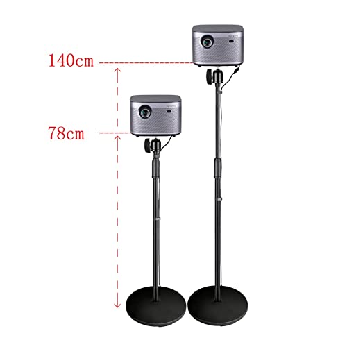 Soporte telescópico para proyector de piso a techo con bandeja, base metálica estable y altura ajustable, capacidad de 3.5 kg, color único miniatura 2
