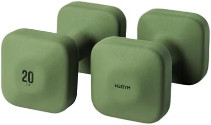 WeGym SafeGrip Square Dumbbells with Anti Slip Handles, Aesthetic Free Weights for Home Workouts, Stable Design Prevents Rolling during Floor Exercises 33