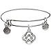 Bangle Bracelet and Open Celtic Knot Charm