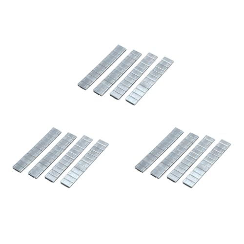 Bandes adhésives d'équilibrage de roue de pneu auto et camion, masses de lestage argent 60g 12X