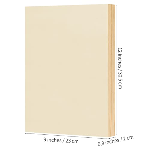 Adxco 8 Pack Wood Panels 9 X 12 Inch Wooden Canvas Board Unfinished Wooden Panel Boards For Painting, Arts, Pouring Use With Oils, Acrylics #TOP1