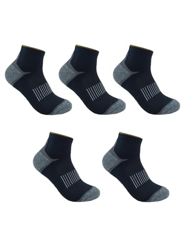Ankle Socks Running Athletic Socks for Mens Cotton Cushioned Sport Socks 5 Pairs 7-13