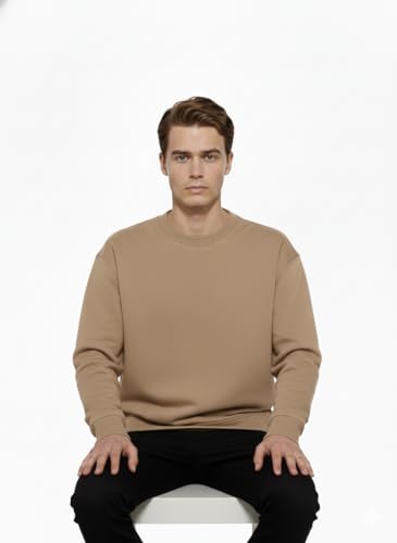 Image of Premium Winter Sweater for Men's, Black, Long Sleeve Crewneck