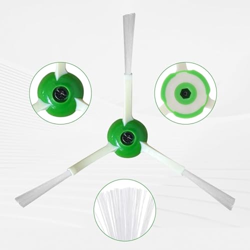 Image of Replacement Parts Accessories for iRobot Roomba E&I&J Series - Fit e5 e6 e7 i1 i1+ i2 i3 i3+ i4 i4+ i6 i6+i7 i7+ i8 i8+ j6+ j7 j7+,Combo i5 i5+j5 j5+ Vacuum - 1 Set Brush,3 Side Brush,3 HEPA Filter