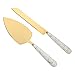 UPKOCH 2Pcs Couteau à Gâteau de Mariage Et Ensemble Couteau à Gâteau en Acier Inoxydable Coupe Gâteau D' Or de Serveur Et de Serveur pour Ensemble Les Anniversaires de Mariage Vacances