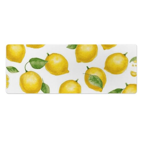 Tapis de souris grand format jaune pour le bureau à la maison et l'écriture
