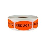Reduced Grocery Store Food Labels .75 x 1.375 Inch 500 Total Adhesive Stickers