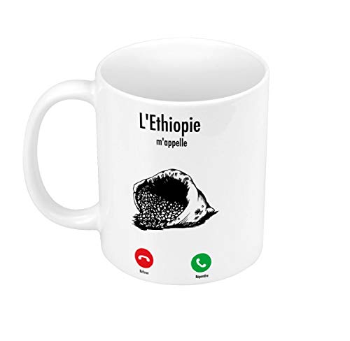 Mug Céramique L'Ethiopie M'Appelle Café Culture Voyage