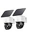eufy Security SoloCam 2pack, Überwachungskamera aussen solar, 360°-Überwachung, Keine Toten Winkel, Überwachungskamera aussen mit 2,4-GHz-WLAN, Gebührenfreie Nutzung, HomeBase 3 kompatibel