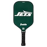 Franklin Sports NFL New York Jets Pickleball Paddle – Oficial NFL Team Pickleball Padel – USAP (USAPA) calidad premium – auténticos logotipos del equipo + colores