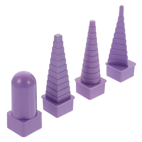 KALLORY DIY Craft Jewelry Making 4pcs Plastic Mandrel Wire Wrapping Tools Quick Coil Winding Rods Bend Shape Wind Metal Wire Random Color