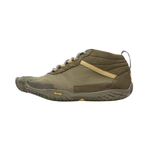 Vibram Men's FiveFingers V-Trek | Barefoot All-Terrain Outdoor Shoe for Hiking & Light Trail, Military, 43 EU / 9.5-10 US
