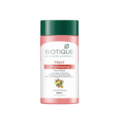 Image of Biotique Fruit Brightening Face Wash| Ayurvedic and Organically Pure| Advanced Swiss Technology |100% Botanical Extracts| Suitable for All Skin Types | 15ml