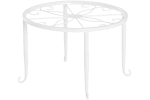 Rust-Proof White Outdoor Plant Stand