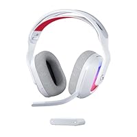 Logitech G Astro A20 X LIGHTSPEED Wireless Gaming Headset for PS5, Xbox, Nintendo Switch/Switch 2, PC with 2-system PLAYSYNC Audio, Bluetooth, LIGHTSYNC RGB, and 48 kHz Boom Mic - White