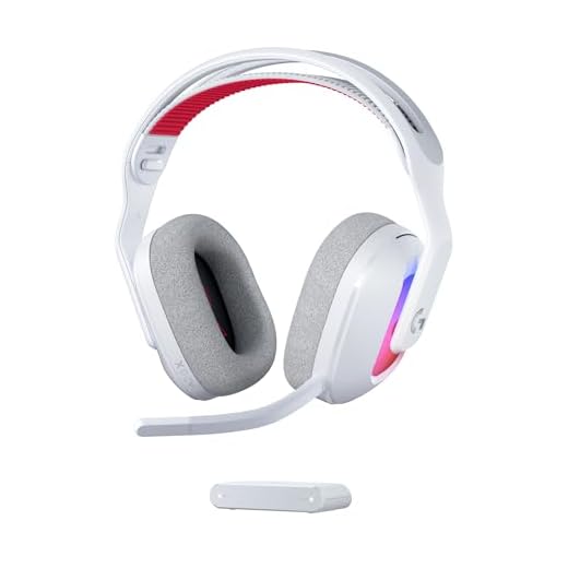 Logitech G Astro A20 X LIGHTSPEED Wireless Gaming Headset for PS5, Xbox, Nintendo Switch/Switch 2, PC with 2-system PLAYSYNC Audio, Bluetooth, LIGHTSYNC RGB, and 48 kHz Boom Mic - White