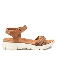 XTI - Sandalia Mujer Camel - Calzado Cómodo y Versátil - Moda casual - Modelo 13031703 (Talla 37)