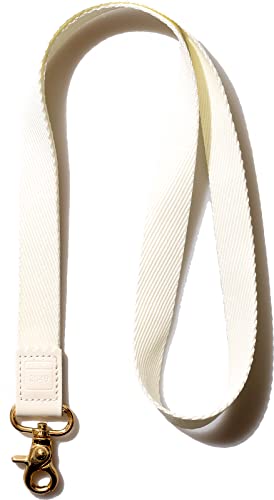 DQL Neck Lanyard Keychain Holder for Men and Women - Cool Lanyards for Keys Wallet and ID Badge Holder, Milky White, Necklace