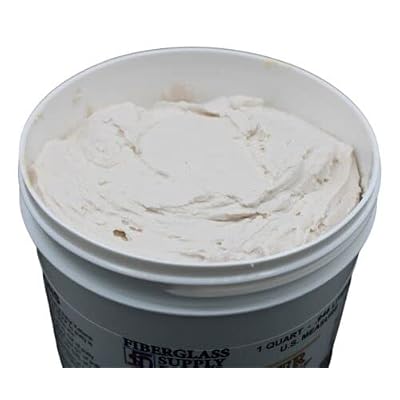 Fiberglass Supply Depot Polysilk General Purpose Polyester Fairing Putty for Fairing and Filling of Various Surfaces. Kit Includes Red 60cc MekP Hardener. (Gallon Kit)