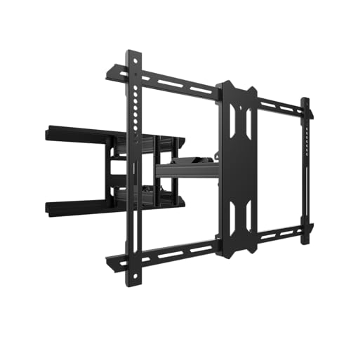 Kanto PDX650 Full Motion Articulating TV Wall Mount for 37-inch to 75-inch TVs | Low Profile with 22' Extension | Integrated Cable Management | Swivel and Tilt Capable | Black