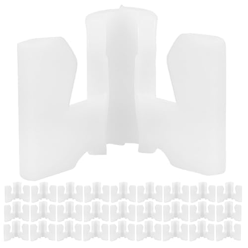 DIKACA Connettori per Tubi Armadio 100 Pezzi Ferramenta per Rastrelliere Metalliche Parti di Ricambio Regolabili per Scarpiera e Ripiani, Supporti Robusti per Organizer Scarpe