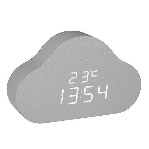 TFA Dostmann Clocco Cloud 60.2040 Réveil numérique pour Enfant, écran Invisible, avec Affichage...