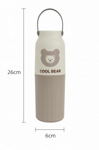 Image of Shopiable Store Travel Toothbrush Case Multifunctional Toothpaste Container Portable Business Trips Wash Cup Holder Organizer Towel Storage Box for Traveling, Camping (Tooth Cool Bear)