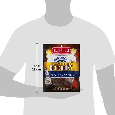 Miniatura 5 de Bridgford Sweet Baby Ray's - Carne seca con alto contenido en proteínas, aperitivo bajo en carbohidratos, bajo en calorías, apto para dieta