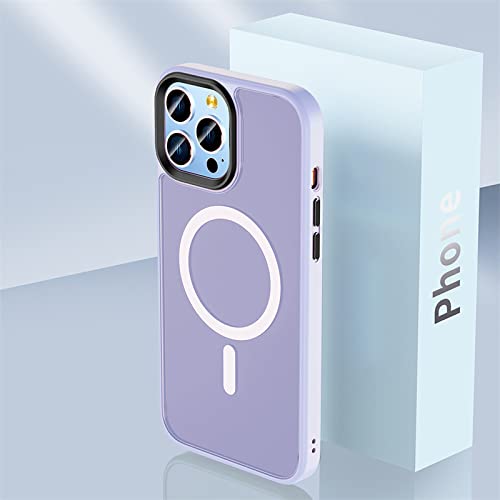 Coque rigide anti-jaunissement pour iPhone 14 13 12 Pro Max charge aimantée