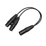 Cable Y XLR balanceado con diámetro externo de 4.0 mm, que es perfecto para interconectar muchos tipos de equipos de audio con conector XLR.