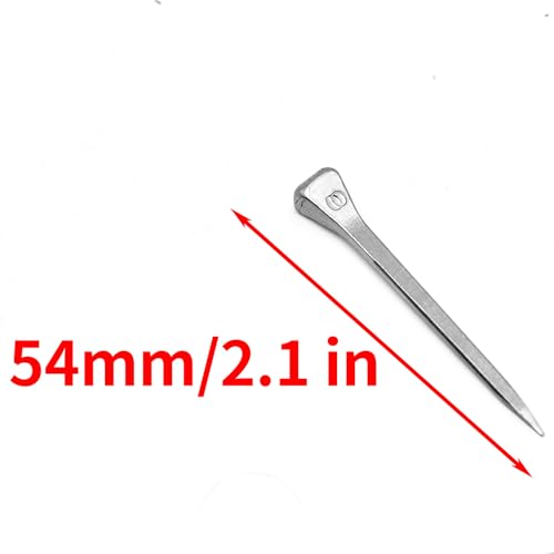 Image of Surf turtle E6 Horseshoe Nails 250 Pcs 2.1 Inches Low Carbon Steel Horse Hoof Nails Horse Training Supplies Tool for Securing Firmly