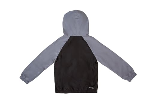 Nike Sportswear Light Weight Hooded Windrunner Full-Zip Jacket - Black/Grey - Kids Size 72