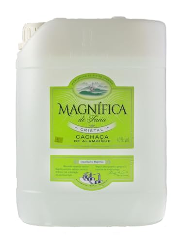 Magnífica Cristal Cachaça | 40% Vol. | 5,0 L Kanister | Brasilianischer Zuckerrohrschnaps | ideale Basis für Caipirinha & Cocktails
