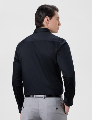 Image of Symbol Premium Men's Slim Fit Satin Formal /Dress Shirt | 100% Cotton | Soft & Lustrous Finish | Available in Plus Sizes