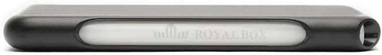 Original Royal Box Torpedo Black 8 Compartment Snuff Storage Box with Built in 3" Antimicrobial Plastic Polymer Straw