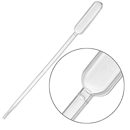 Uxcell 20 Pcs Plastic Disposable Pipettes 0.5Ml, Clear Transfer Pasteur Pipettes, 112Mm Length, Liquid Dropper For Lab #TOP2