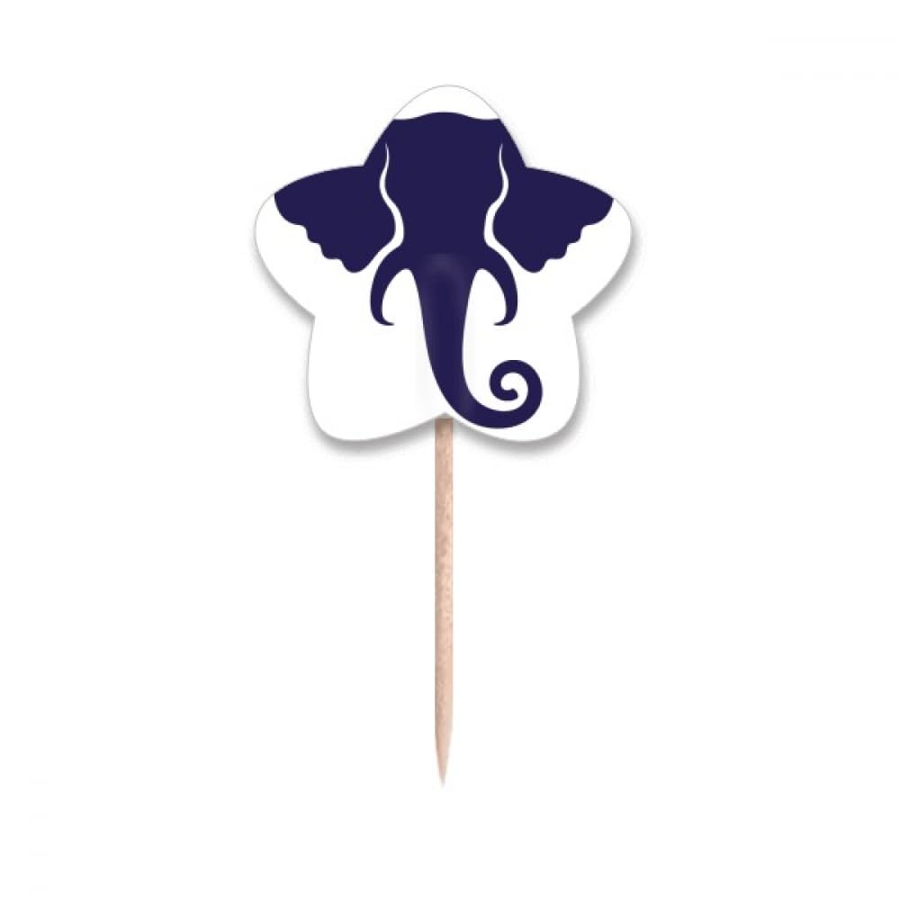 Cure-dents Drapeaux Thaïlande Éléphant pour Cupcake | 50 pièces décorations de fête
