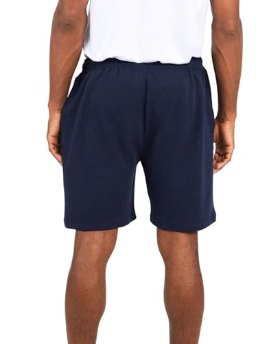 Andrew Scott Mens Cotton Knit Gym Shorts | Mid Weight Fleece Jogger Sweat Shorts|Drawstring & Pockets | Multi Packs3