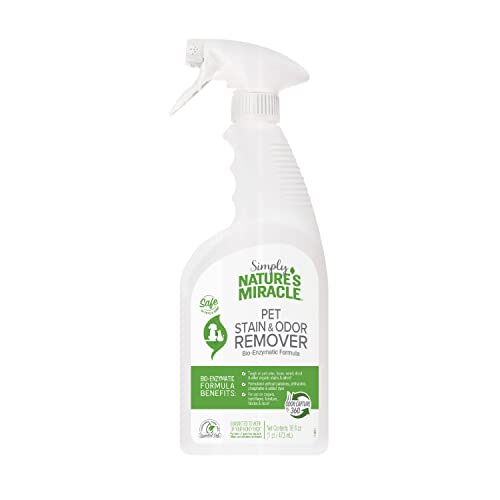 Image of Nature's Miracle Simply Pet Stain and Odor Remover, 16 Ounce, Made with 86% Plant-Derived Surfactants