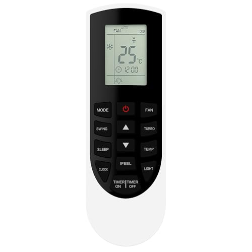 Replacement for Gree YANF1 Air Conditioner Remote Control VIR09HP115V1AH VIR12HP230V1AH